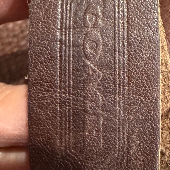 Coach Rich Brown Leather Crossbody drawstring bucket Bag vintage 4437 - Picture 8 of 9